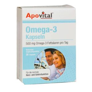 کپسول امگا 3 حجم 500 میلی گرم 30 عدد آپوویتال Apovital