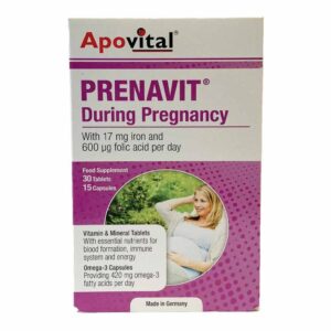 کپسول و قرص پریناویت دیورینگ پرگننسی 45 عدد آپوویتال Apovital