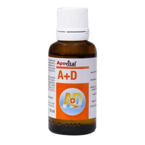 قطره خوراکی ویتامین آ+د مقدار30 میلی لیتر آپوویتال Apovital