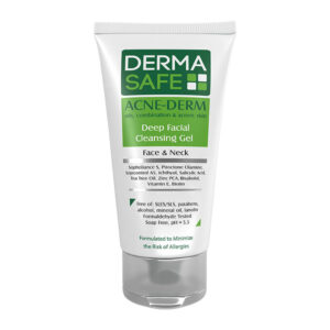 ژل شستشوی صورت پوست های چرب، مختلط و دارای آکنه ۱۵۰ میلی لیتر درماسیف Derma Safe