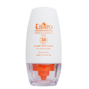 فلوئید ضد آفتاب فیزیکال SPF30 بی رنگ 50 میلی لیتر الارو Ellaro